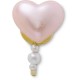 обувни,аксесоари,jibbitz,pink,pearl,heart,charm,golden