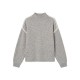 блуза,мъжки,пуловери,дамски,пуловери,vero,moda,boom,high,neck,sweater,grey,(light,grey,melange,detail,birch,contrast)