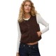 елек,мъжки,пуловери,дамски,пуловери,vero,moda,gilly,knitted,vest,brown,(chocolate,martini)
