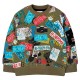 блуза,детски,блузи,boboli,544058,sweatshirt,green,(print)