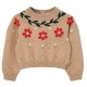 блуза,мъжки,пуловери,дамски,пуловери,boboli,744050,sweater,brown,(beige)