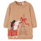 рокля,дамски,поли,и,рокли,boboli,744083,long,sleeve,dress,brown,(beige)