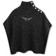 хавлии,zadig,&,voltaire,x60835,poncho,black,(heather,gray)