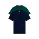 тениска,мъжки,тениски,дамски,тениски,tommy,jeans,dm0dm20687,short,sleeve,t,shirt,2,units,green,blue,(dark,blue,velvet,green)
