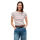 тениска,мъжки,тениски,дамски,тениски,tommy,jeans,dw0dw17383,short,sleeve,t,shirt,white,(ecru,multi,stripe)