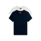 тениска,мъжки,тениски,дамски,тениски,tommy,jeans,dw0dw21366,short,sleeve,t,shirt,2,units,white,blue,(ecru,dark,night,navy)