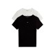 тениска,мъжки,тениски,дамски,тениски,tommy,jeans,dw0dw21430,short,sleeve,t,shirt,2,units,white,black,(ecru,black)