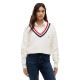 блуза,мъжки,пуловери,дамски,пуловери,tommy,jeans,dw0dw23550,v,neck,sweater,white,(off,white)