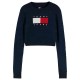 блуза,мъжки,пуловери,дамски,пуловери,tommy,jeans,sparkle,flag,sweater,black,(dark,blue)