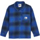 карирана,риза,дамски,ризи,мъжки,ризи,quiksilver,bushing,long,sleeve,shirt,blue,(dazzlingtimetablebushing,check)