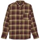 риза,с,дълъг,ръкав,дамски,ризи,мъжки,ризи,quiksilver,motherfly,plaid,long,sleeve,shirt,brown,(grape,leaf,motherfly)
