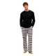 тениска,мъжки,пижами,tommy,hilfiger,um0um04045,long,sleeve,pyjama,t,shirt,black,(black,black,red,plaid)