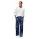 тениска,мъжки,пижами,tommy,hilfiger,um0um04200,long,sleeve,pyjama,t,shirt,blue,(white,rich,navy,tonal,check)