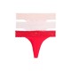 дамско,бельо,дамски,бикини,и,танкини,tommy,hilfiger,uw0uw06668,thong,3,units,multicolor,(med,red,light,pink,v,pink)