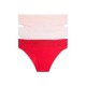 дамско,бельо,дамски,бикини,и,танкини,tommy,hilfiger,uw0uw06669,panties,3,units,red,pink,(med,red,light,pink,v,pink)