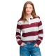 къса,блуза,дамски,топове,superdry,athletic,essentials,cropped,stripe,rugby,long,sleeve,top,red,(glacier,grey,marl,port,red,str)