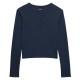 фланелка,с,дълъг,ръкав,дамски,топове,superdry,athletic,essentials,waffle,button,long,sleeve,top,blue,(standard,navy)