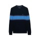 блуза,мъжки,пуловери,дамски,пуловери,superdry,cotton,stripe,cable,jumper,sweater,blue,(eclipse,navy,deep,blue,wave)