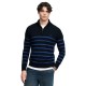 блуза,мъжки,пуловери,дамски,пуловери,superdry,cotton,stripe,knit,half,zip,sweater,blue,(eclipse,navy,cobalt,stripe)