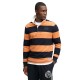 блуза,мъжки,пуловери,дамски,пуловери,superdry,vintage,athletic,stripe,rugby,sweater,orange,(orange,navy,stripe)