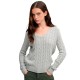 блуза,мъжки,пуловери,дамски,пуловери,superdry,wool,blend,cable,v,neck,sweater,grey,(storm,grey,marl)