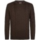 блуза,мъжки,пуловери,дамски,пуловери,petrol,industries,m,3060,kwr247,sweater,brown,(cedar,brown)