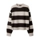 блуза,мъжки,пуловери,дамски,пуловери,lmtd,bynthe,stripe,sweater,brown,(peyote,stripes,black,coffee)