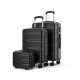 куфари,numada,trolley,bag,3,units,black,(black)
