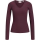 тениска,мъжки,тениски,дамски,тениски,jack,&,jones,freya,straight,fit,jjxx,long,sleeve,v,neck,t,shirt,purple,(winetasting)
