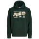суичър,мъжки,пуловери,jack,&,jones,logo,plus,size,hoodie,green,(scarab)