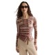 тениска,мъжки,тениски,дамски,тениски,scotch,&,soda,u9b01614t,long,sleeve,t,shirt,brown,(tiles,foulard,rosedust)