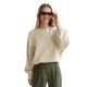 блуза,дамски,блузи,scotch,&,soda,u9e01741t,sweatshirt,white,(oatmeal,melange)