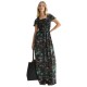 рокля,дамски,поли,и,рокли,scotch,&,soda,ufu01634t,short,sleeve,long,dress,black,(glitch,dream,forest,night)