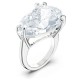 бижутерия,swarovski,5610379,ring,clear,(silver)