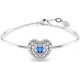 бижутерия,swarovski,idyllia,soft,heart,bracelet,silver,(blue)
