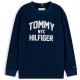 тениска,мъжки,тениски,дамски,тениски,tommy,hilfiger,brand,love,long,sleeve,t,shirt,blue,(dark,night,navy)