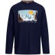 тениска,мъжки,тениски,дамски,тениски,trespass,edwardo,long,sleeve,t,shirt,blue,(navy)