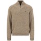 блуза,мъжки,пуловери,дамски,пуловери,fynch,hatton,1610346,half,zip,sweater,brown,(clay)