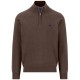 блуза,мъжки,пуловери,дамски,пуловери,fynch,hatton,1614215,half,zip,sweater,brown,(dark,chocolate)