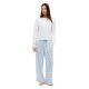 пижама,дамски,пижами,tommy,hilfiger,uw0uw06601,long,sleeve,pyjama,white,(white,flag,ithaca,critter)