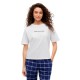 тениска,дамски,пижами,tommy,hilfiger,uw0uw06616,short,sleeve,pyjama,t,shirt,white,(white)