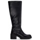 обувки,дамски,боти,мъжки,боти,xti,14604201,heel,boots,black,(black)