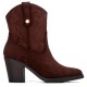 дамски,боти,мъжки,боти,xti,14610503,heel,booties,brown,(brown)
