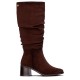 обувки,дамски,боти,мъжки,боти,xti,14653001,heel,boots,brown,(brown)