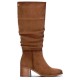 обувки,дамски,боти,мъжки,боти,xti,14653002,heel,boots,brown,(camel)
