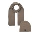 комплект,ръкавици,шапки,и,шалове,jj,rebel,set,dna,scarf,brown,grey,(walnut,walnut)