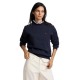 блуза,дамски,блузи,silbon,ruffle,collar,buttons,sweatshirt,blue,(navy,blue)