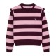 блуза,мъжки,пуловери,silbon,shoulder,pads,stripes,sweatshirt,red,pink,(pink,burgundy)