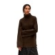 блуза,мъжки,пуловери,дамски,пуловери,vila,mali,high,neck,sweater,brown,(seal,brown,detail,melange)