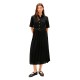 рокля,дамски,поли,и,рокли,tommy,hilfiger,gold,button,mix,media,short,sleeve,midi,dress,black,(black)